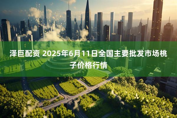 泽巨配资 2025年6月11日全国主要批发市场桃子价格行情